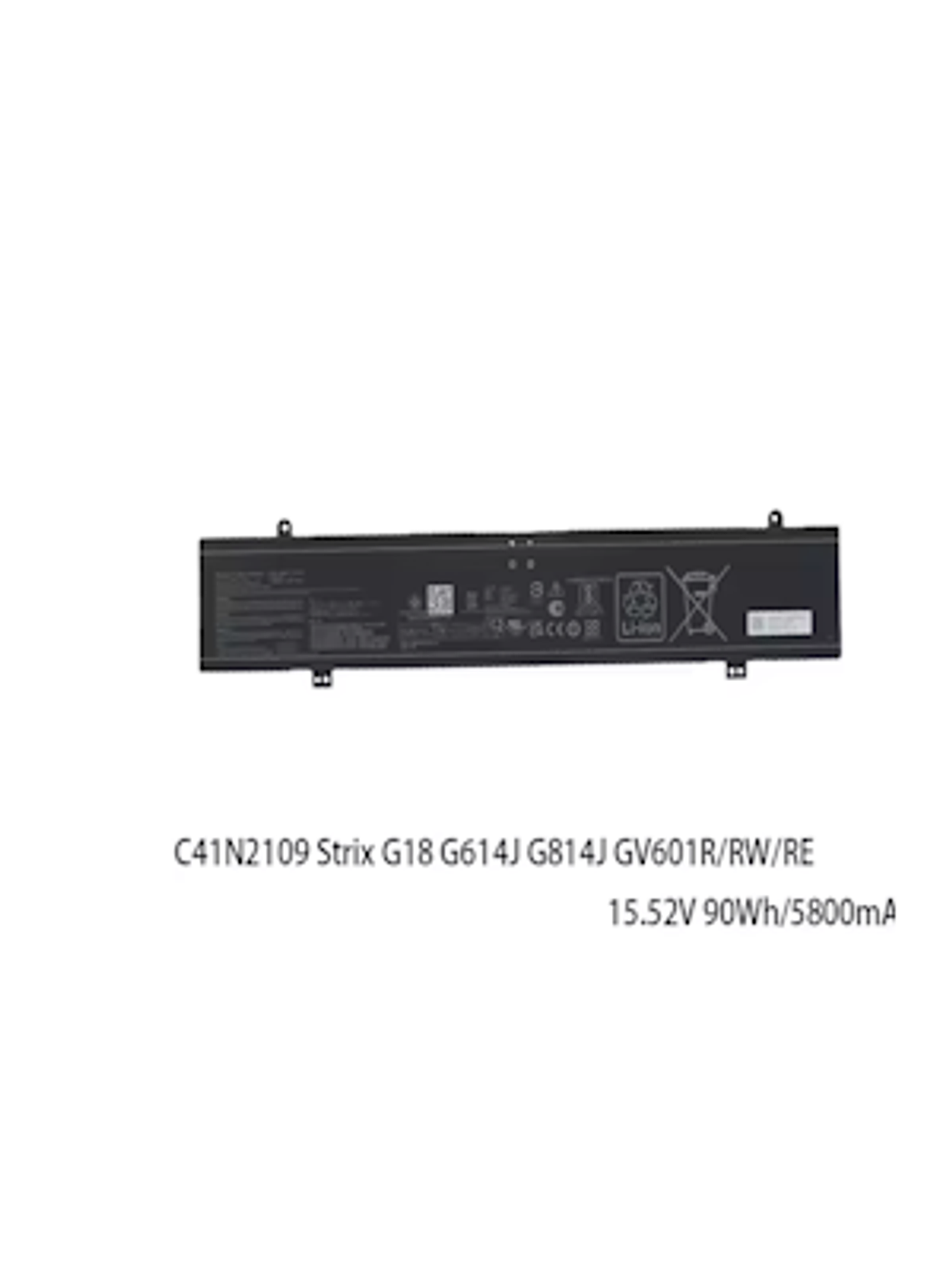 Batería Asus 15.52V 90Wh C41N2109 para ASUS ROG Strix G 1