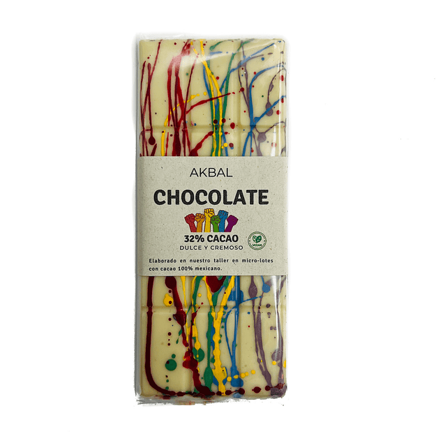 Chocolate blanco 32% cacao- VEGANO - Edición Léembal  - PRIDE EDITION