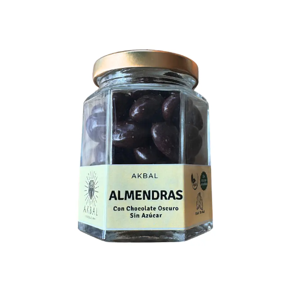 Almendras con chocolate oscuro 3