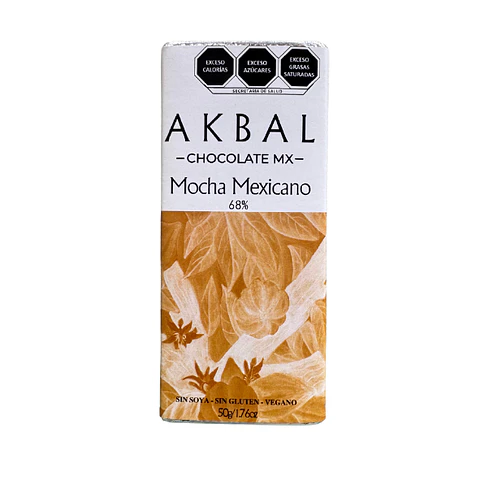 Chocolate 68% Cacao de Mocha Mexicano