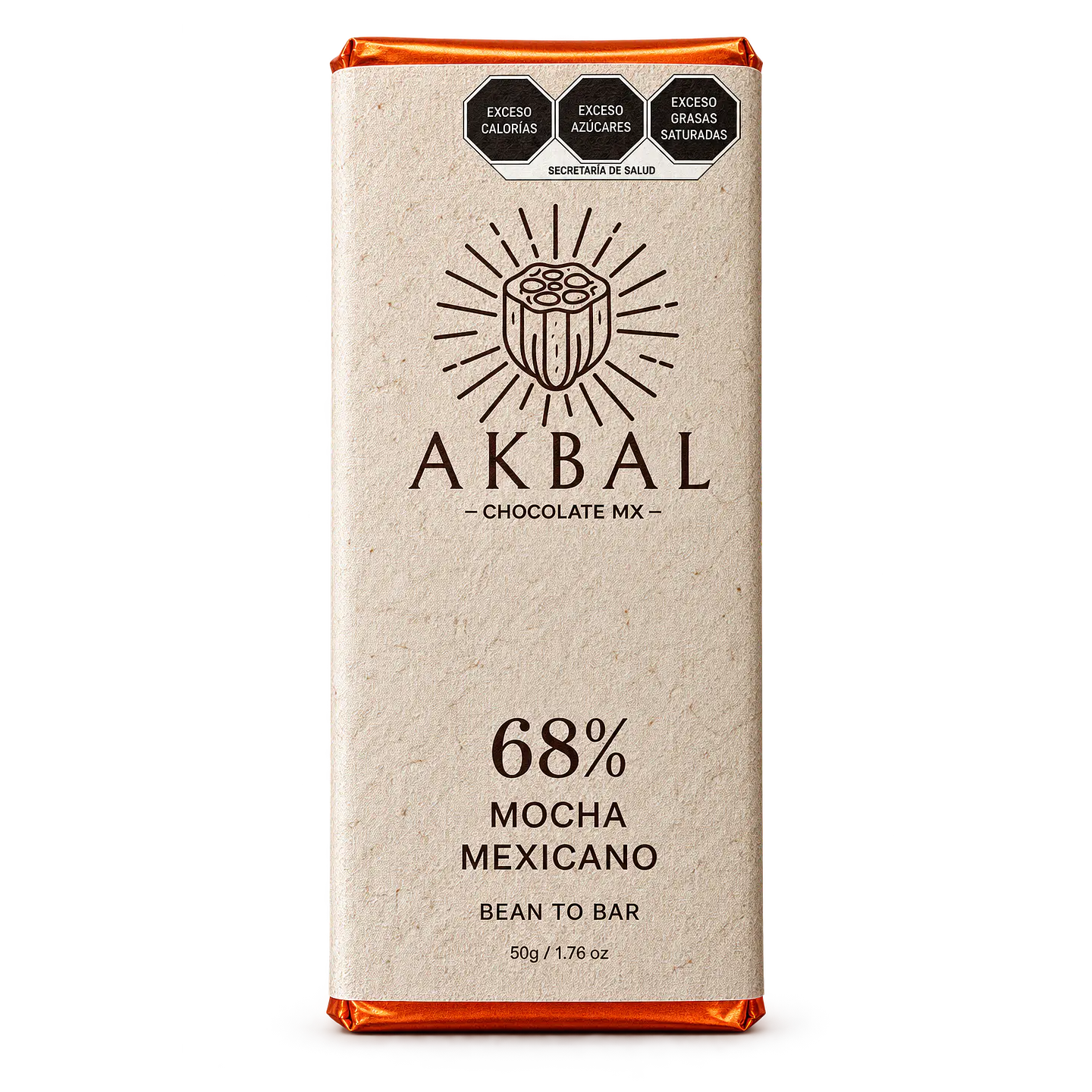 Chocolate 68% Cacao de Mocha Mexicano 1