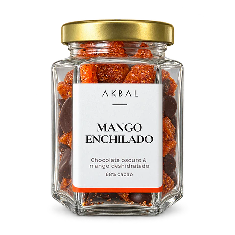 Mango Enchilado Cubierto con Chocolate Oscuro