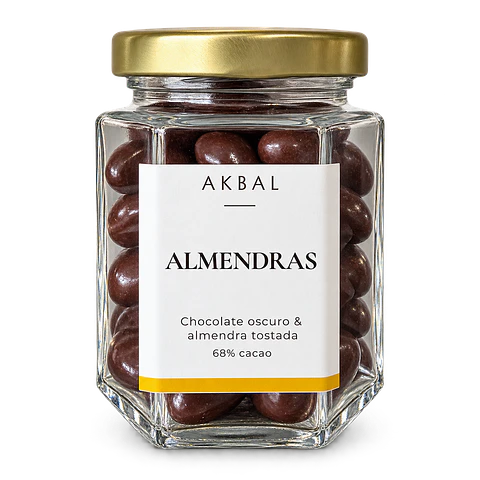 Almendras con chocolate oscuro