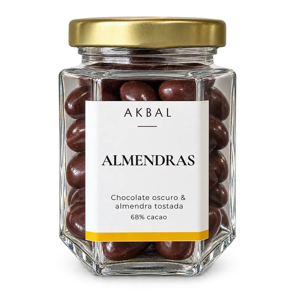Almendras con chocolate oscuro 1