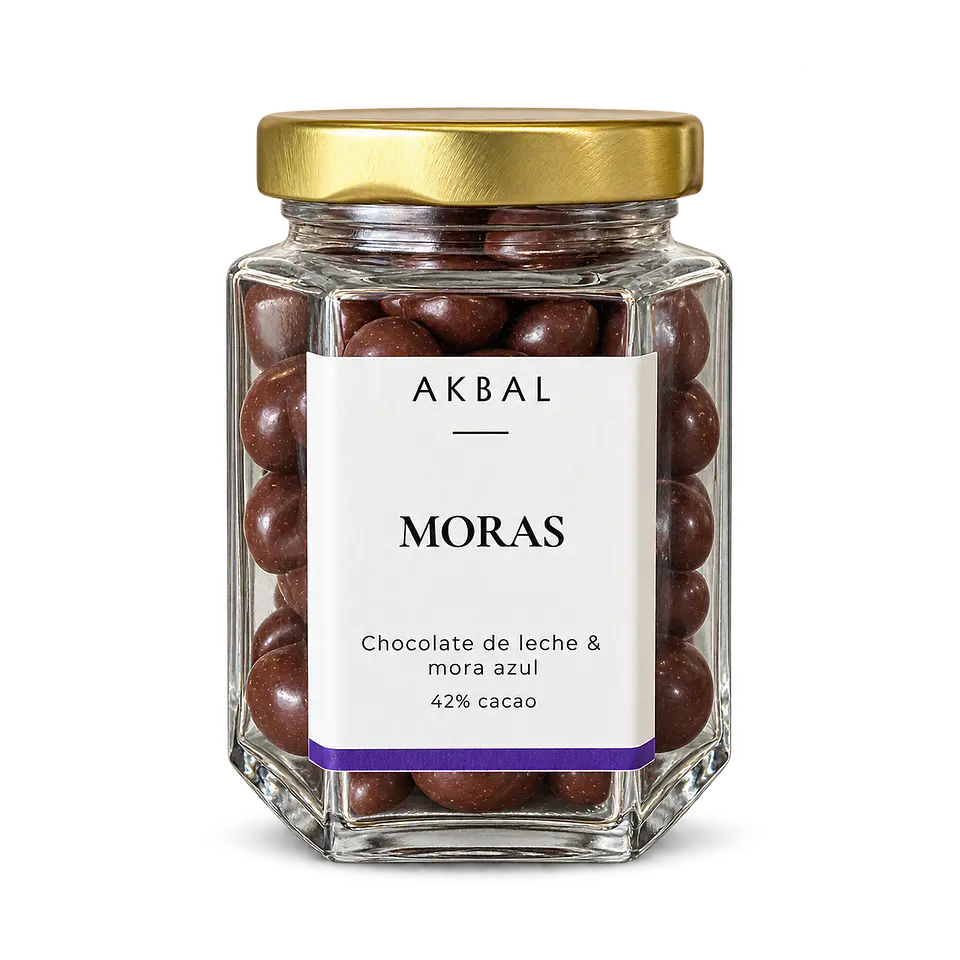 Moras con chocolate de leche 1