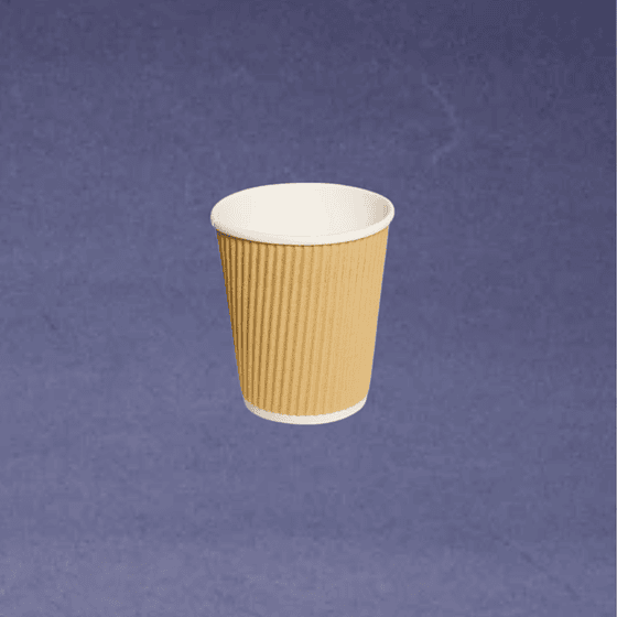 Vaso Polipapel Ripple Wall 8 oz (500 unds)