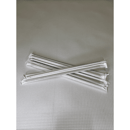 Bombilla Polipapel Negra Envasada 6mm. (5.000 unds)