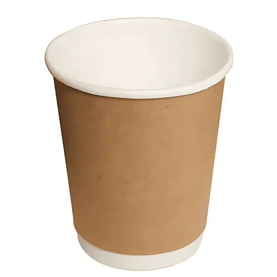 Vaso Polipapel Double Wall 12 oz Exterior Kraft (500 unds)