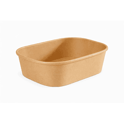 Bowl Kraft Rectangular 750 cc (300 unds)