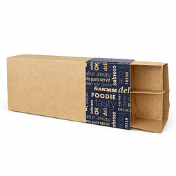 Estuche Kraft Especial Delivery Diseño Genérico (40 unds)