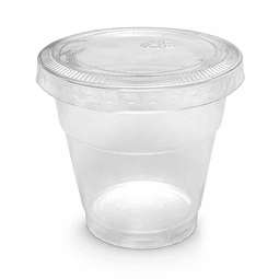 Vaso PP Avion Transparente c/Tapa (1000 unds) SG