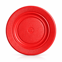 Plato PS 18 cm Rojo (1.000 unds)