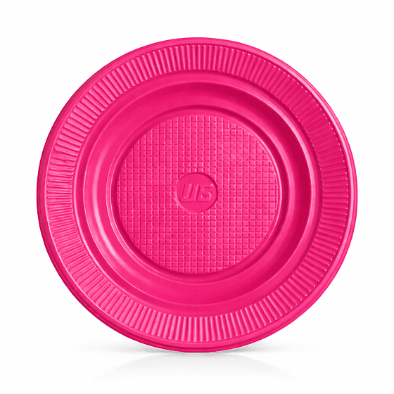 Plato PS 18 cm Fucsia (1.000 unds)
