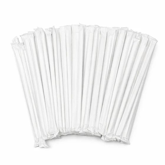 Bombilla Polipapel Blanca Envasada 6 mm (5.000 unds)