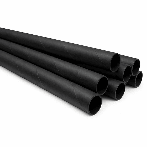 Bombilla Polipapel Negra Envasada 8 mm  (4.800 unds)