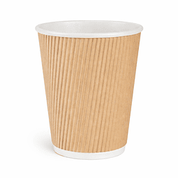 Vaso Polipapel Ripple Wall 8 oz (500 unds)