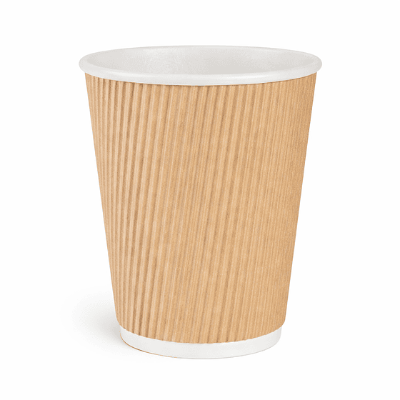 Vaso Polipapel Ripple Wall 8 oz (500 unds)