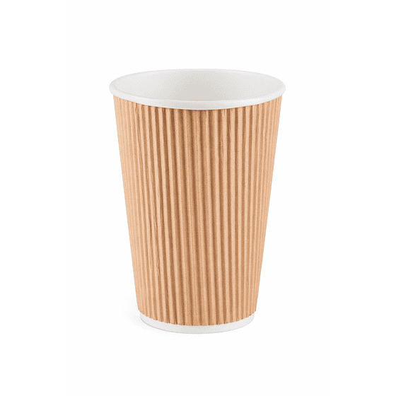 Vaso Polipapel Ripple Wall 12 oz (500 unds)