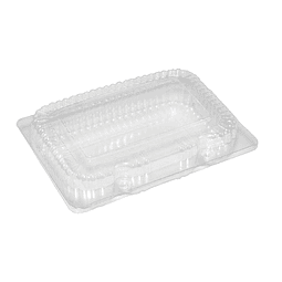 Clamshell Plástico Transparente 4-2 L (400 unds) Medialunas