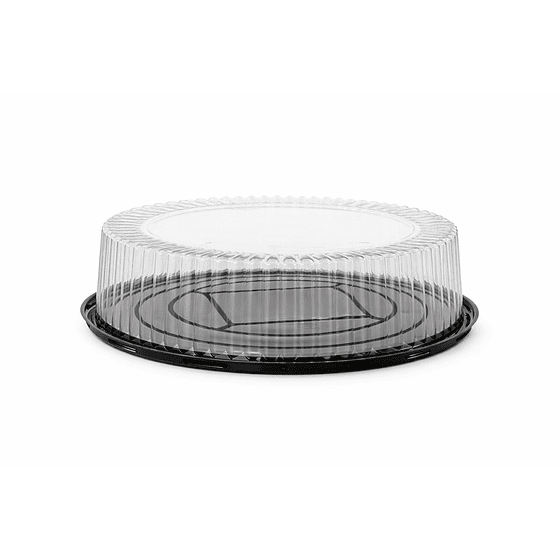 Porta Tartaleta Transparente Base Negra 15 Pers. (26x10 cm) 70 unds