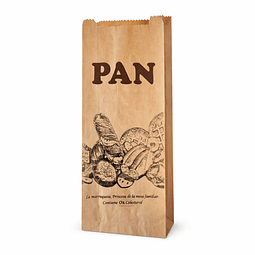Saco Kraft Impreso Pan 450 grs (500 unds)