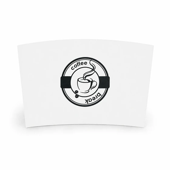 Collarín Blanco con Diseño para vaso 10-12-16 oz (1.000 unds)