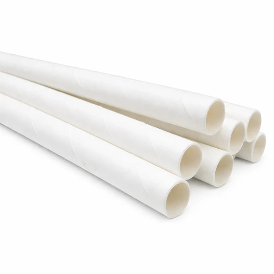 Bombilla Polipapel Blanca Envasada 8 mm (1.000 unds)