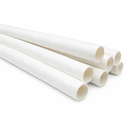 Bombilla Polipapel Blanca Granel 8mm (1000 unds)