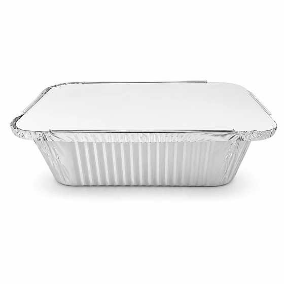 Contenedor Aluminio 350 cc con tapa (100 unds)