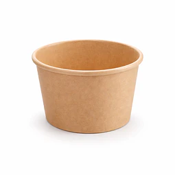 Pote Kraft café 6 oz con Tapa Kraft 90 mm  (1.000 unds)