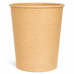 Pote Kraft café 32 oz  115 mm con Tapa PP (500 unds)
