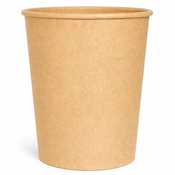 Pote Kraft café 32 oz  115 mm con Tapa PP (500 unds)