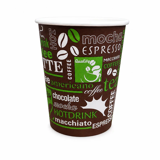 Vaso Papel Con Diseño 8 oz (1.000 unds) 