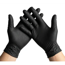 Guantes de Nitrilo Negro Talla M (10x100)