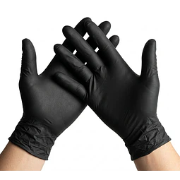 Guantes de Nitrilo Negro Talla XL (10x100)