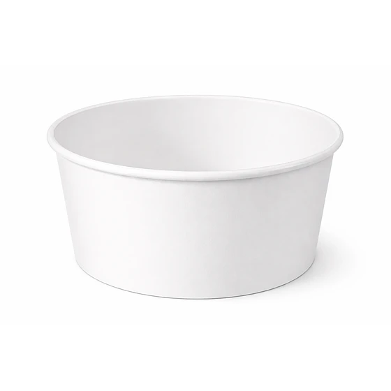 Bowl Kraft Blanco 750 cc Con Tapa Pet - Caja 300 Unidades 
