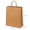 Bolsa Papel Kraft con Manilla - Grande - Paquete 250 Unidades