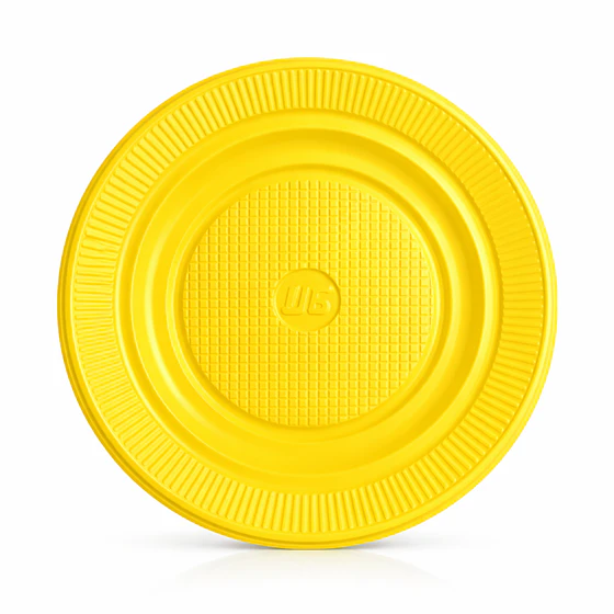 Plato PS 18 cm Amarillo - Caja 1.000 Unidades