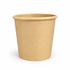 Pote Kraft Café 12 oz 90 mm con Tapa PP - Caja 500 Unidades 