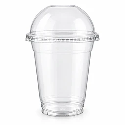 Vaso PET 9 oz con Tapa Domo - Caja 1.000 Unidades
