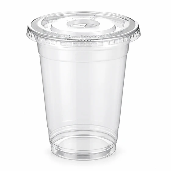 Vaso PET 16 oz con Tapa Plana - Caja 1.000 unidades 