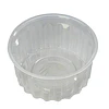 Pote Plástico Facetado Transparente 8 oz  Con Tapa - Caja 2.000 Unidades