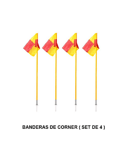 Banderas de Cornet ( Set de 4 ) DRB