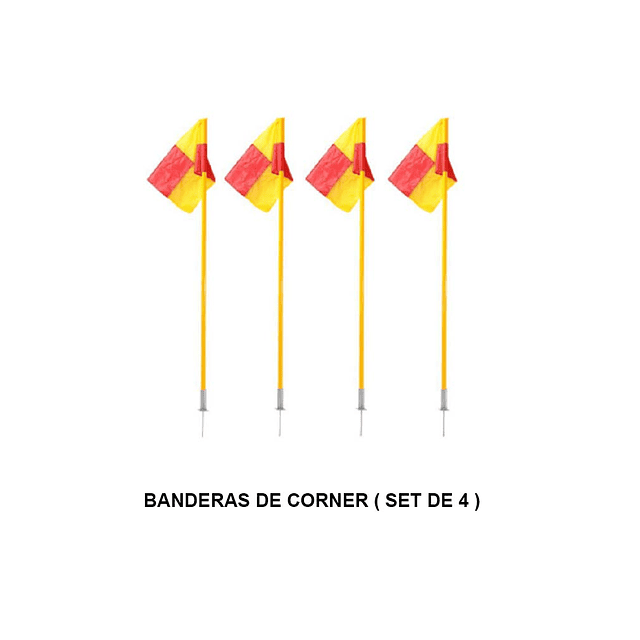 Banderas de Cornet ( Set de 4 ) DRB