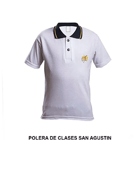 Polera Manga Corta Uniforme Colegio San Agustín