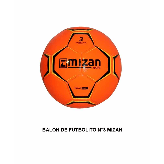 Balon de baby futbol n°3 Mizan