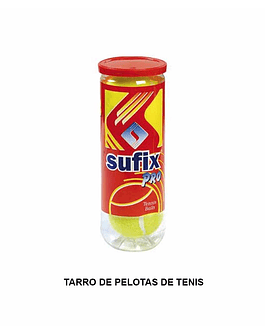 Tarro de pelotas de tenis 