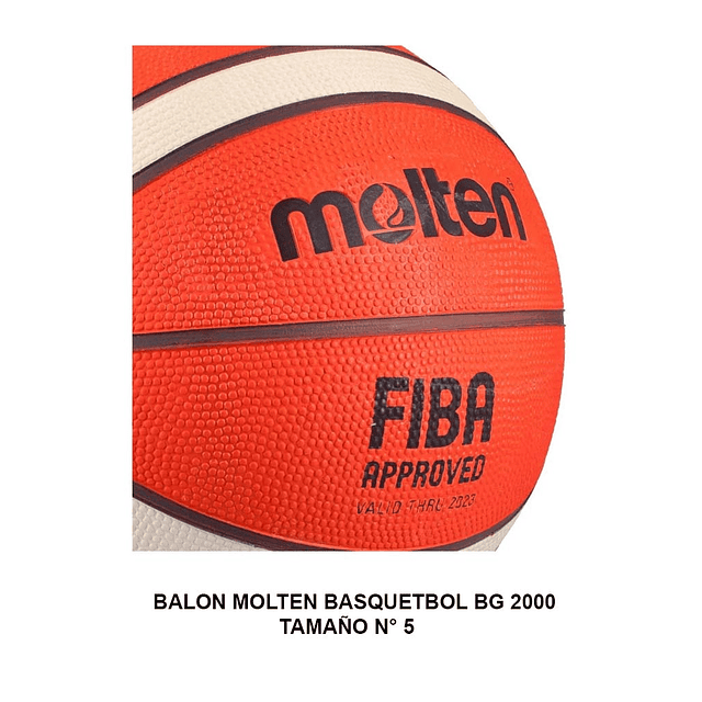 Balón de Basquetbol Molten BG2000 N°5