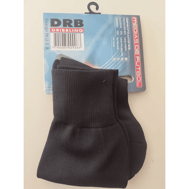 MEDIAS DE FUTBOL ADULTOS NEGRA DRB DRIBBLING- COPIAR