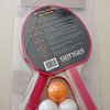 SET GOMA LISA  TENIS DE MESA SENSEI 2 PALETAS - 3 PELOTAS
